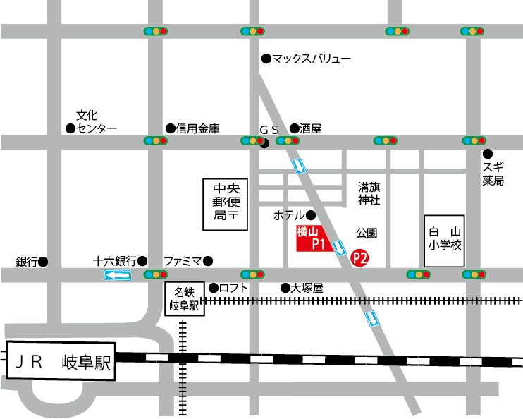 横山鞄の付近の地図