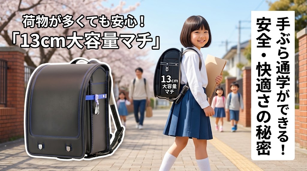 【荷物が多い日も安心】横山鞄のランドセルが『手ぶら通学』を叶える3つの理由