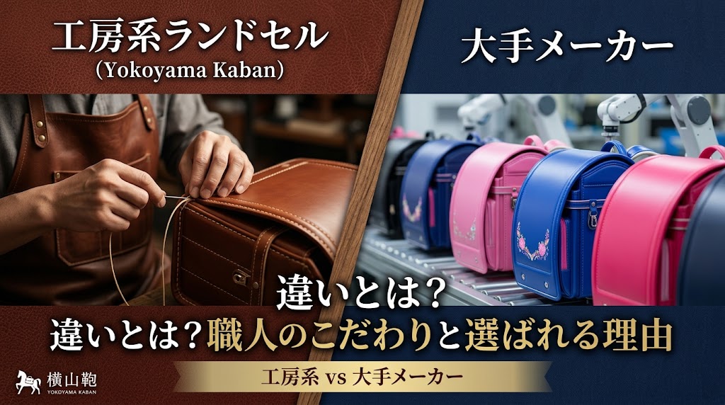 【工房系vs大手メーカー】ランドセルの違いとは？横山鞄職人のこだわりと選ばれる理由