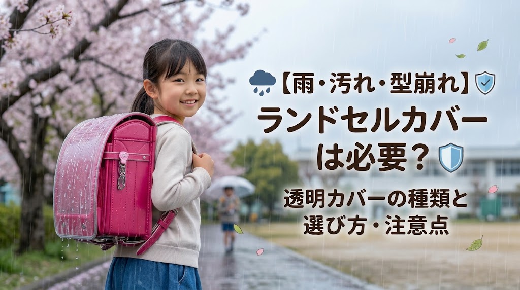 【雨・汚れ・型崩れ】ランドセルカバーは必要？透明カバーの種類と正しい選び方・注意点