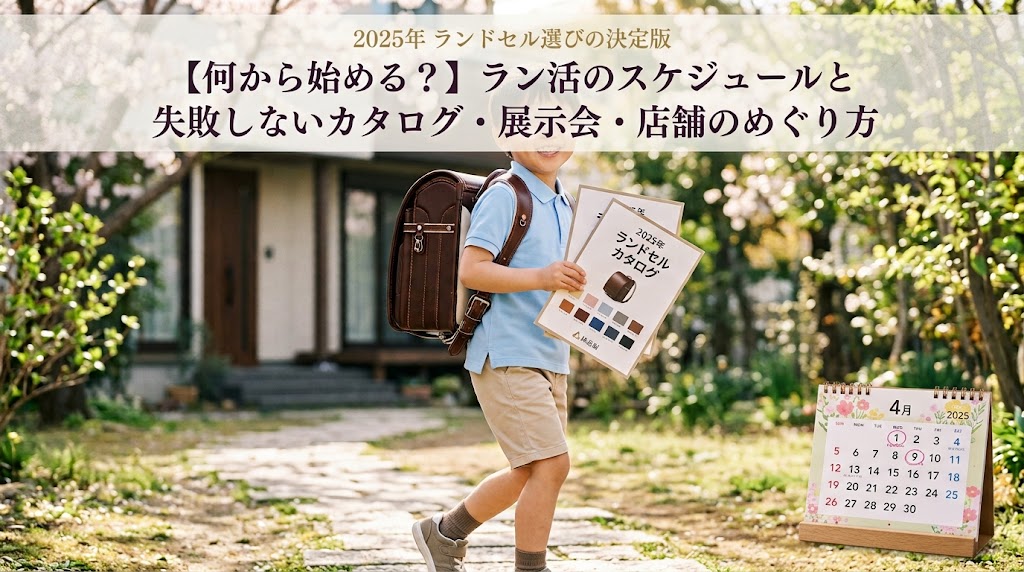 【何から始める？】ラン活のスケジュールと失敗しないカタログ・展示会・店舗のめぐり方