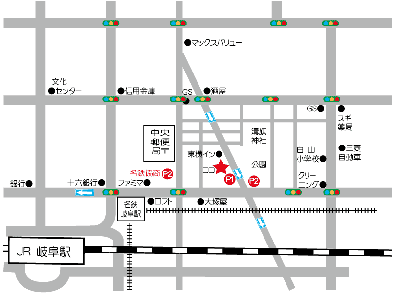 横山鞄の近郊の地図