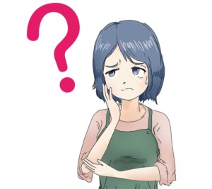 不思議な女の人のイラスト